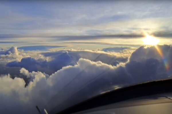 Sunset over Manchester