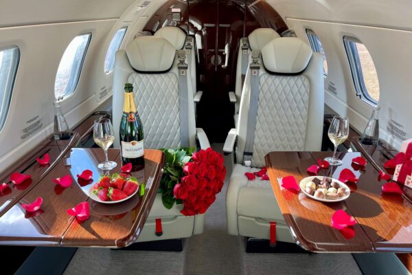 Celebrate Valentine’s Day on board of our aircraft!