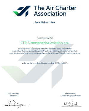 Air Charter Association Mitglied 