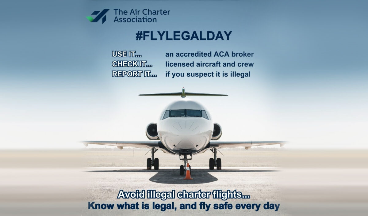 Fly Legal Day by ACA – remember the tragedy and avoid illegal charter flights!