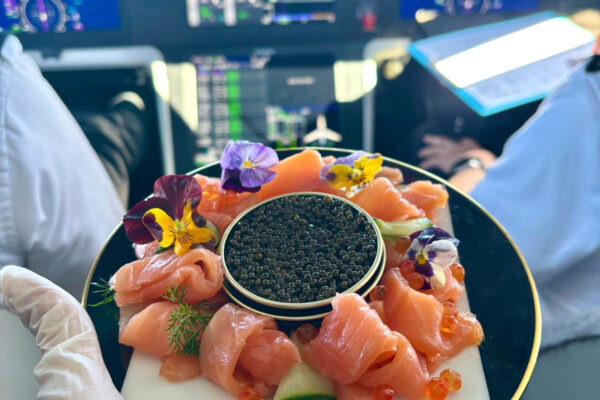 Each flight with us will be a unique culinary experience